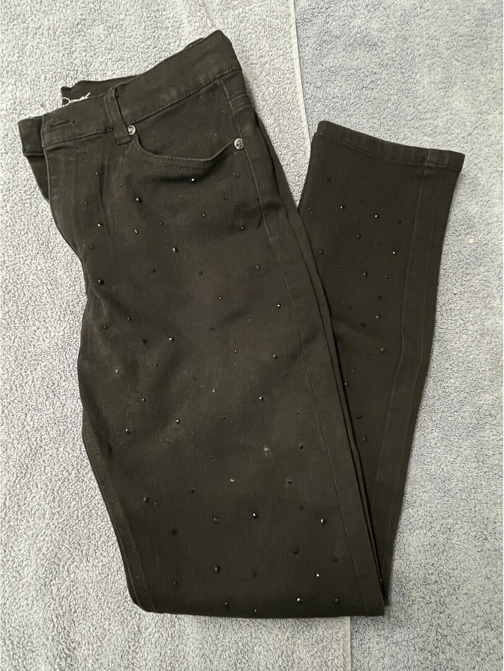 D2g Diane Gilman Sparkle Black Jeans Women’s 6